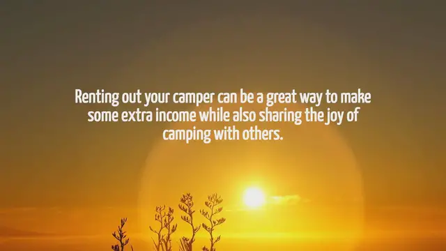 'Video thumbnail for How To Rent Your Camper Out'