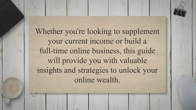 Video thumbnail for Unlocking Online Wealth: A Guide to Making Money Online in 2023