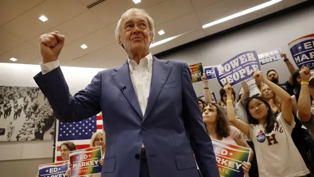 Video thumbnail for Ed Markey defeats Seth Moulton, turns back push for generational change