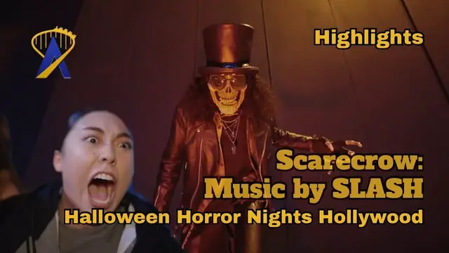 'Video thumbnail for Scarecrow: Music By Slash - Haunted House Highlights from Halloween Horror Nights Hollywood'
