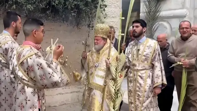 'Video thumbnail for Easter overshadowed by war for Christians in Palestine'
