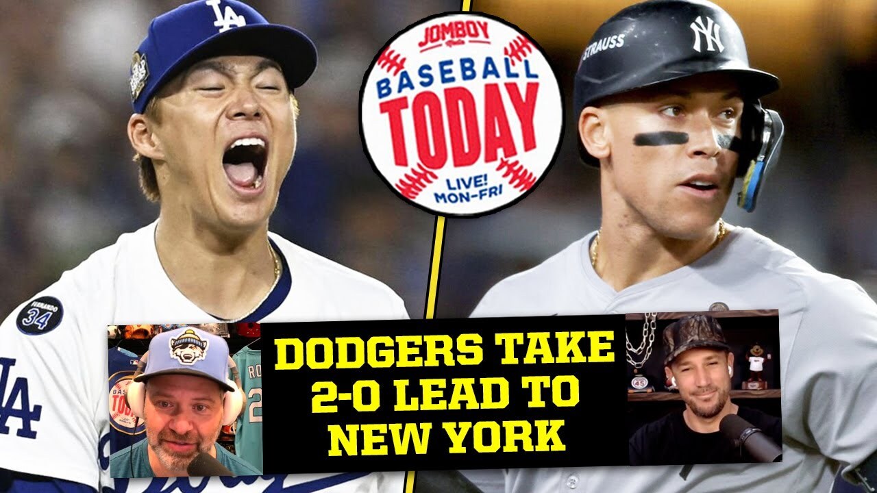 Video thumbnail for Dodgers take COMMANDING 2-0 World Series lead | Baseball Today