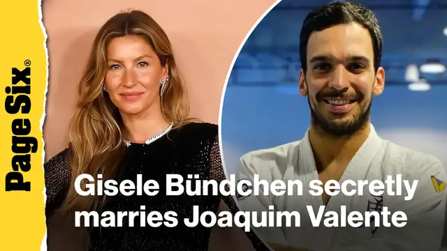 Video thumbnail for Gisele Bündchen secretly marries Joaquim Valente as Tom Brady reacts with thirst trap