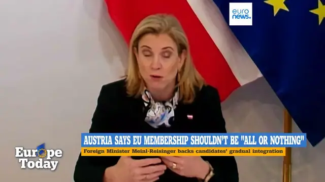 Video thumbnail for EU enlargement is the bloc’s “most powerful” geostrategic instrument, says Austrian Foreign Minister