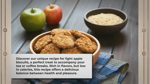 'Video thumbnail for Biscuits légers aux pommes : Une douceur légère et irrésistible'