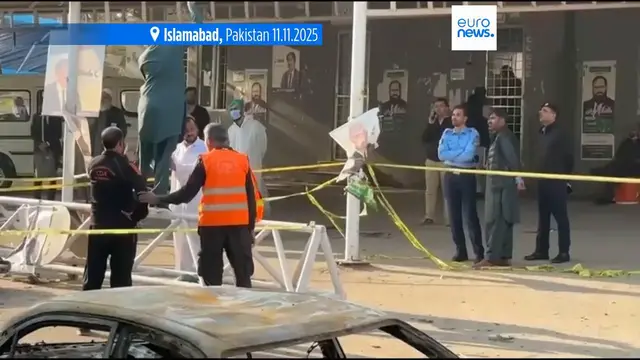 'Video thumbnail for At least 12 killed in suicide bombing outside court in Islamabad, interior minister says'
