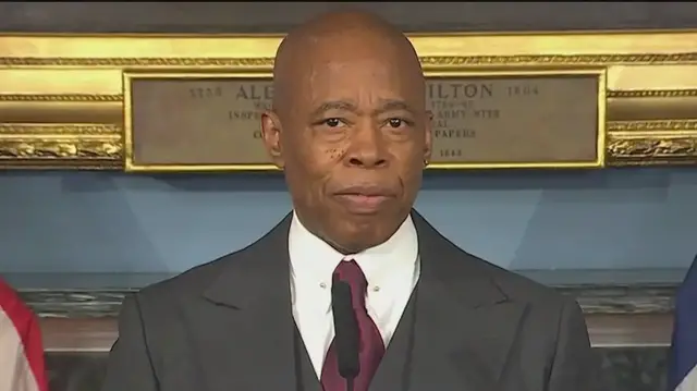 'Video thumbnail for NYC Council sues Adams over ICE return to Rikers'
