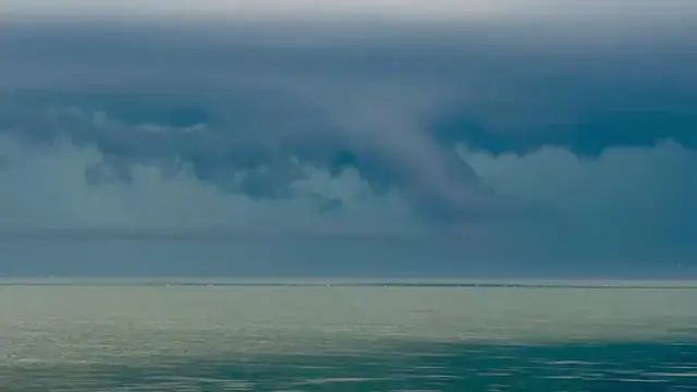 Video thumbnail for US: Lightning Flashes Over Lake Ontario Ahead of Powerful Thunderstorm.