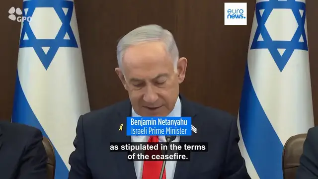 'Video thumbnail for Israel warns to intensify strikes on Hezbollah if Lebanese government does not move to disarm group'