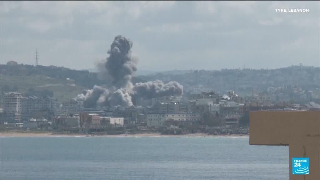 Video thumbnail for Israel strikes Lebanon as says Iran truce does not apply