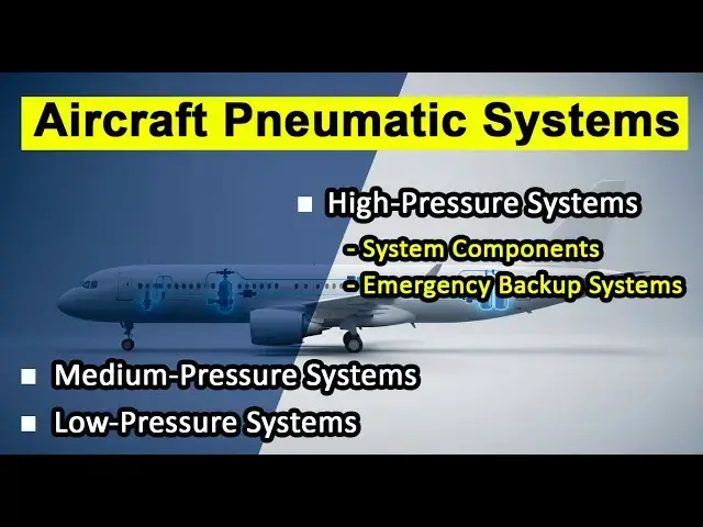 Video thumbnail for Aircraft Pneumatic Systems Explained | Components, Operation & Uses