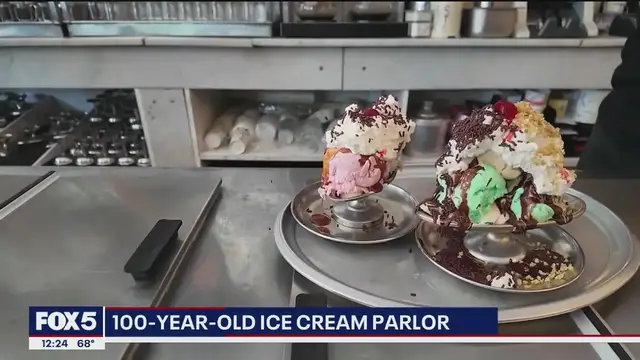 'Video thumbnail for 100-year-old ice cream parlor in Queens'
