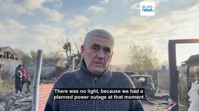 'Video thumbnail for Ukraine's energy sector again target of overnight Russian strikes'