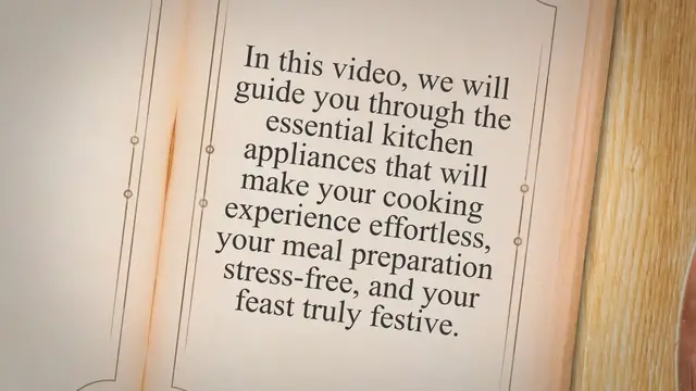 'Video thumbnail for Mastering the Perfect Christmas Dinner: Essential Kitchen Appliances for Effortless Cooking, Stress-Free Preparation, and a Festive Feast'