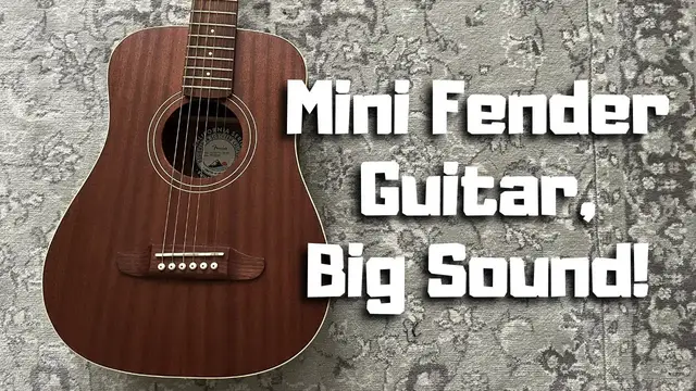 Video thumbnail for Best Mini Guitar For Beginners? Fender Redondo Mini Review & Sound Demo