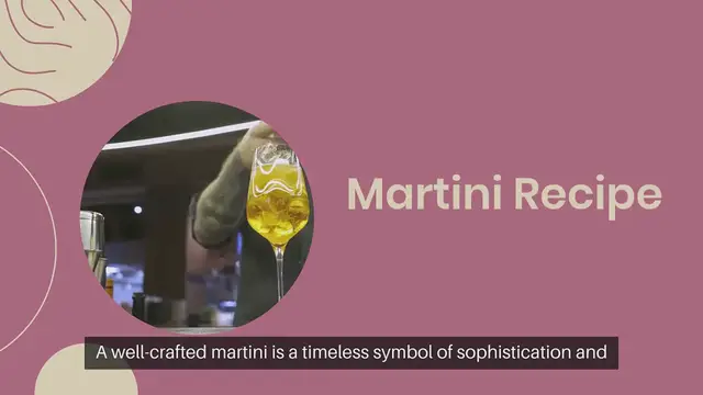 Video thumbnail for Martini recipe