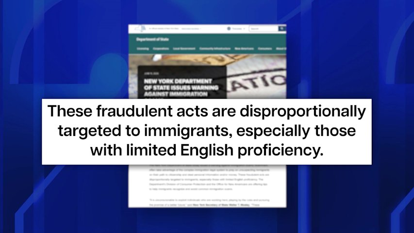 Video thumbnail for State warns of immigration scams, impostors posing as ICE agents and lawyers