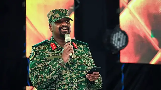Video thumbnail for Uganda army chief sparks outrage after boasting about opposition lawyer's detention
