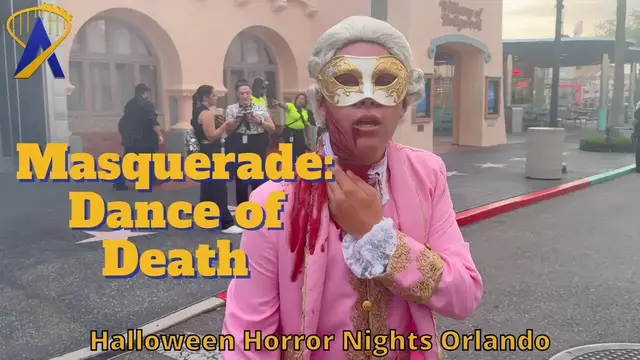 'Video thumbnail for Masquerade: Dance of Death Scare Zone at Halloween Horror Nights 2025'