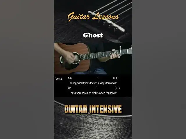 'Video thumbnail for Ghost - Justin Bieber | EASY Guitar Tutorial with Chords / Lyrics'