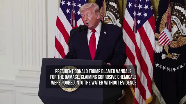Video thumbnail for Vandals Warned of Criminal Charges Over Reflecting Pool Damage.