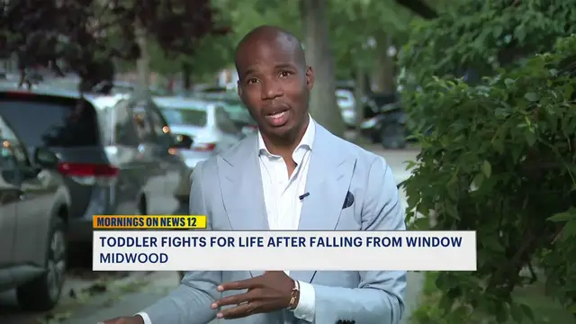 Video thumbnail for 2-year-old girl remains in critical condition after window fall in Midwood