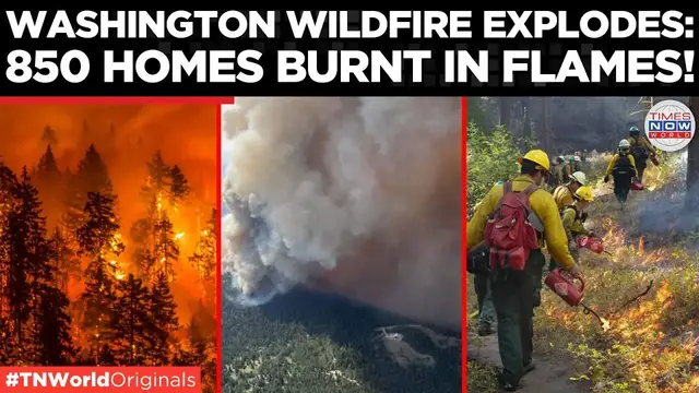 Video thumbnail for Washington Wildfire Crisis: National Guard Deployed, 850 Structures Destroyed in Arson-Sparked Fires