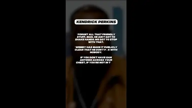 Video thumbnail for Kendrick Perkins DEFENDS Wembanyama's Finals Snub After Knicks Win Championship