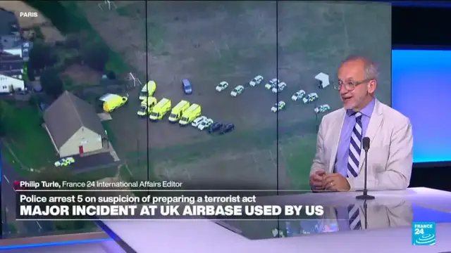 Video thumbnail for UK: Police arrest 5 on suspicion of preparing a terrorist act
