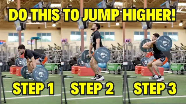 Video thumbnail for Power Clean & Hex Bar Jumps: Athletic Training & Strength Workout