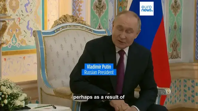 'Video thumbnail for Putin admits Russian air defences downed Azerbaijan Airlines plane in 2024 that killed 38'