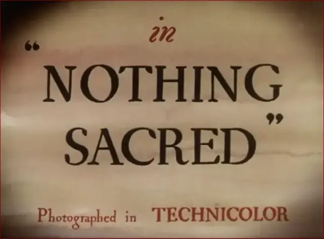 Video thumbnail for Nothing Sacred (1937)