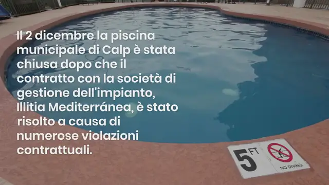 Video thumbnail for La piscina comunale di Calp riapre dopo cinque mesi senza servizio: