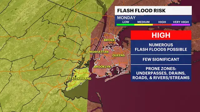 Video thumbnail for STORM WATCH: Flooding and torrential rainfall concerns for the Bronx