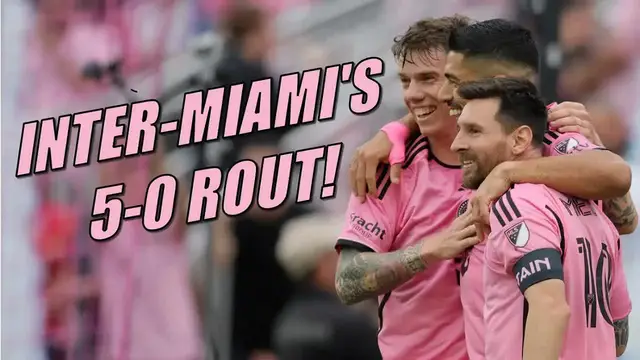 'Video thumbnail for streampunksoccer: messi & suarez dominate orlando city in inter miami's 5-0 victory!'