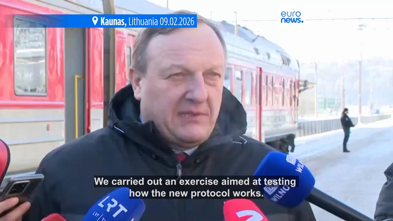 Video thumbnail for Lithuania wargames security incident on Russian Kaliningrad transit train