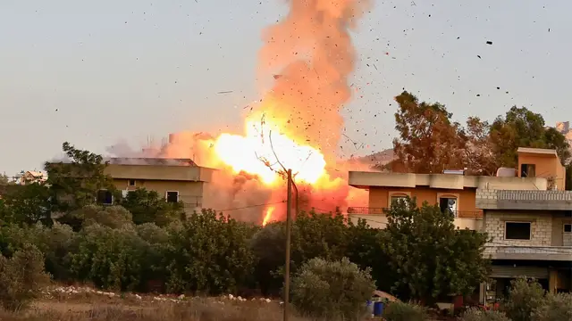 'Video thumbnail for Israeli drone strike kills 5 people, including 3 children, in southern Lebanon’s Bint Jbeil'