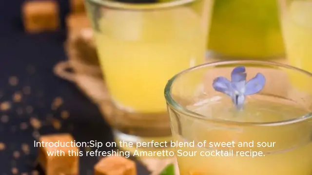 Video thumbnail for Amaretto Sour Recipe