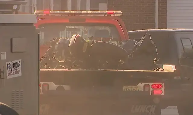 Video thumbnail for Serious motorcycle crash in Linden shut down US 1 & 9 for part of the morning commute