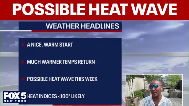 Video thumbnail for NYC weather forecast: Heat wave on the way this week?