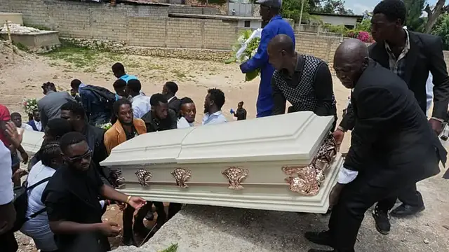 Video thumbnail for Haiti mourns victims of Kenscoff gang attack as fear grips community