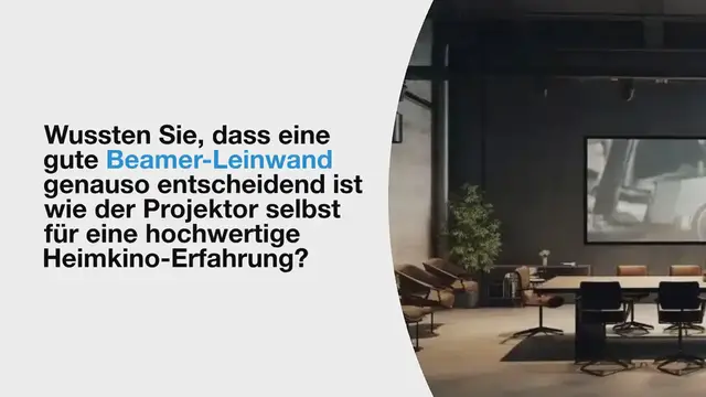 Video thumbnail for Elektrische Beamer Leinwand Test 2024