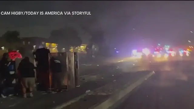Video thumbnail for LA protests escalate after National Guard deployed