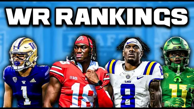 Video thumbnail for 2024 NFL Draft WR Rankings | A Once In A Lifetime Class