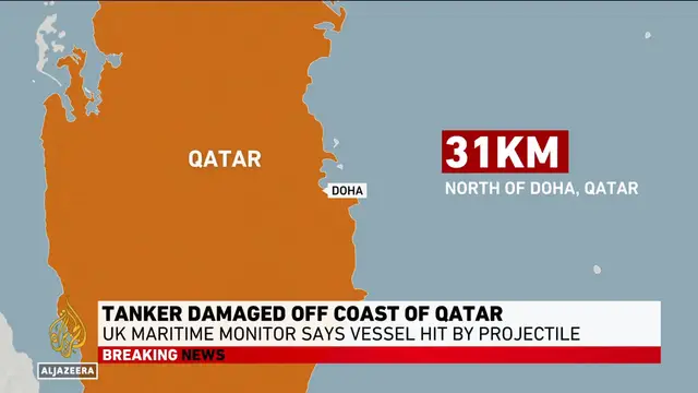Video thumbnail for ‘Large fire’ at Kuwait airport after ‘brazen attack’ on fuel tanks