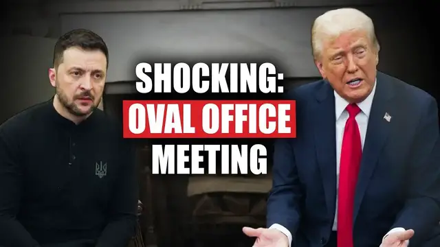 Video thumbnail for Trump DESECRATES Oval Office in Meeting with Zelenskyy