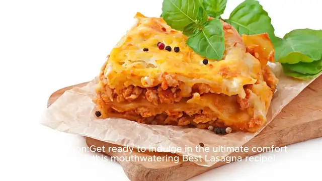 Video thumbnail for Best Lasagna Recipe