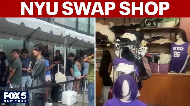 Video thumbnail for 2nd year of NYU Swap Shop: Talking to students