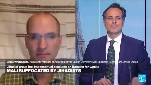 'Video thumbnail for France urges citizens to leave Mali as armed group blockade intensifies'