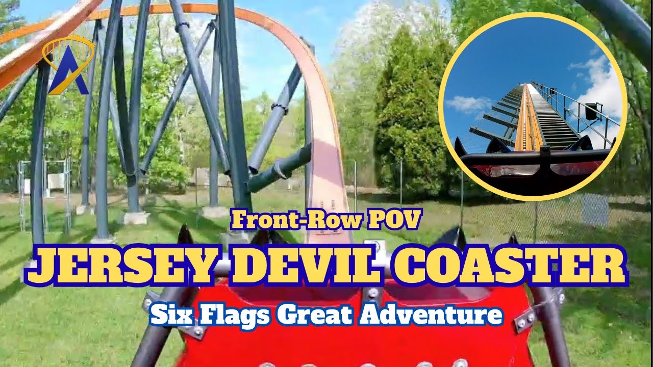 Video thumbnail for Jersey Devil Coaster, Front-Row POV - Six Flags Great Adventure